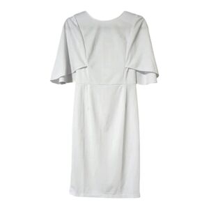 Grace Karin 3/4 Ruffle Sleeve Slim Fit Business Pencil Dress sz M